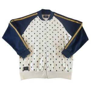 Glamb JoJo’s Bizarre Adventure Bucciarati track jacket Size 3 Navy White Gold